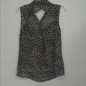 Leopard Silk Blouse